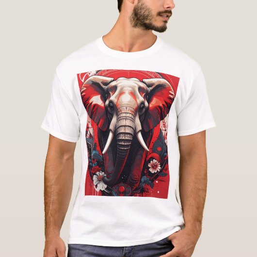 Crimson Majesty Elephant T-Shirt (Vorderseite)