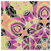 Crimson , Mandala , Mandala , Limon , Stoff (Nahaufnahme)