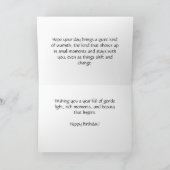 Crimson Maple-Blätter - Personalisierte Geburtstag Karte (Innenseite)