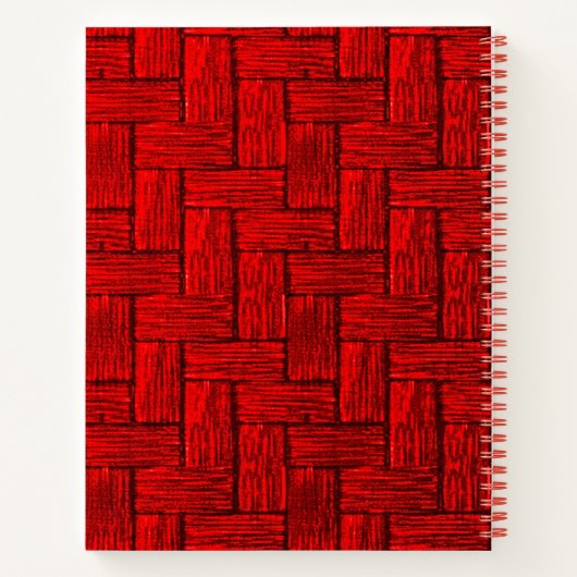 Crimson Maze Spiral Notebook Notizblock (Rückseite)