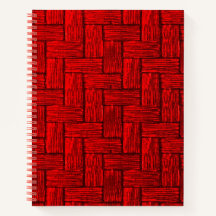 Crimson Maze Spiral Notebook