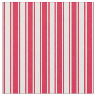 Crimson & Mint Cream Colored Pattern Stoff