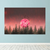 Crimson Moon Escape Leinwanddruck (Insitu (Holzboden))