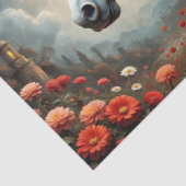 Crimson Moon Steampunk Unicorn Decoupage Seidenpapier (Detail)