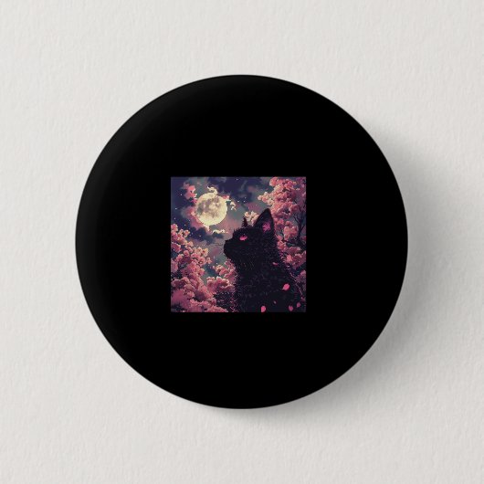 Crimson Moon und Black Cat in Sakura Dream Button (Vorderseite)