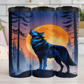 Crimson Moon Wolfs Serenade. Thermosbecher