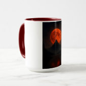 Crimson Moonrise Mountain Tasse (Vorderseite Links)