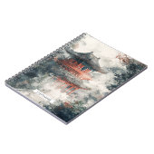 Crimson Mountain Pagode Tuschwaschung (1) Notizblock (Linke Seite)