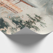 Crimson Mountain Pagode Tuschwaschung (3) Geschenkpapier (Ecke)