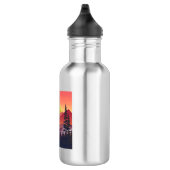 Crimson Mountains Landschaft Edelstahlflasche (Rechts)