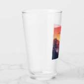Crimson Mountains Landschaft Glas (Rechts)