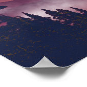 Crimson Mountains Landschaft Poster (Ecke)