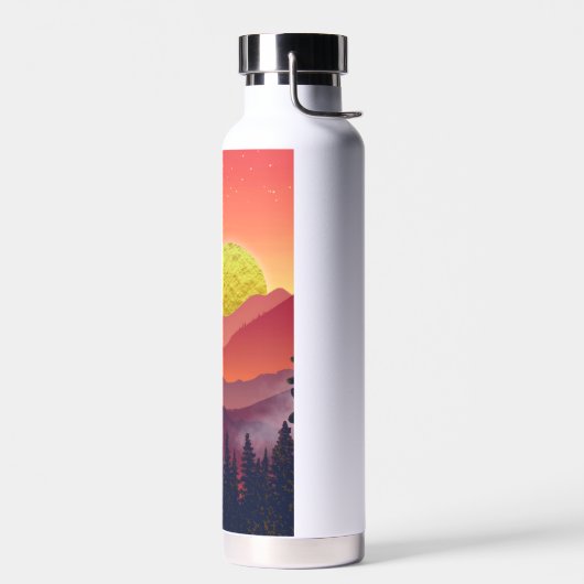 Crimson Mountains Landschaft Trinkflasche (Links)