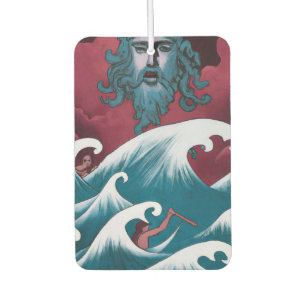 Crimson Neptune Ölgemälde Autolufterfrischer