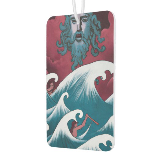 Crimson Neptune Ölgemälde Autolufterfrischer (Links)