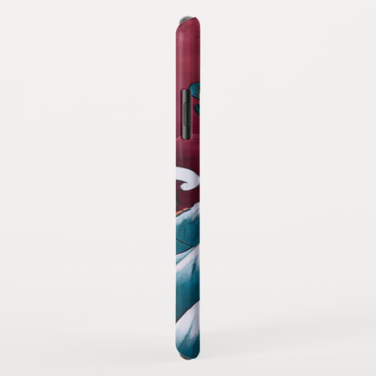 Crimson Neptune Ölgemälde Case-Mate iPhone Hülle (Hinten/Rechts)