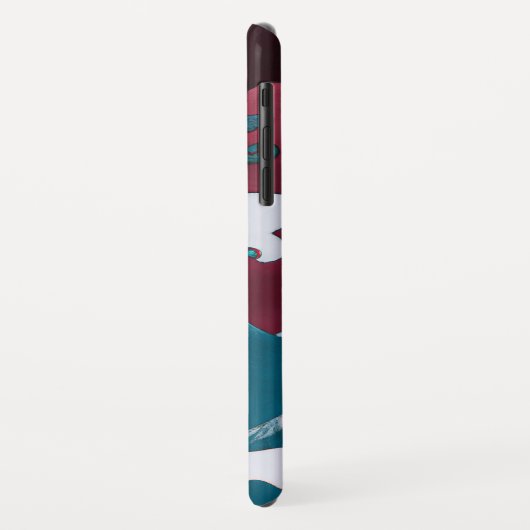 Crimson Neptune Ölgemälde Case-Mate iPhone Hülle (Hinten/Links)