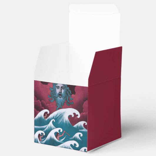 Crimson Neptune Ölgemälde Geschenkschachtel (Geöffnet)