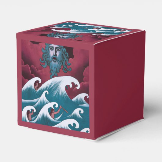 Crimson Neptune Ölgemälde Geschenkschachtel (Rückseite)