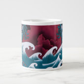 Crimson Neptune Ölgemälde Jumbo-Tasse (Vorderseite)
