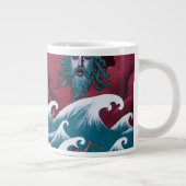 Crimson Neptune Ölgemälde Jumbo-Tasse (Rechts)