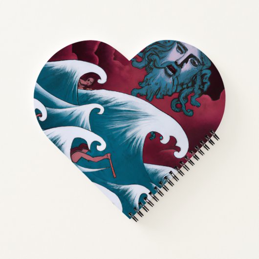 Crimson Neptune Ölgemälde Notizblock (Rückseite)