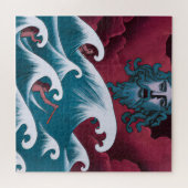 Crimson Neptune Ölgemälde Puzzle (Horizontal)