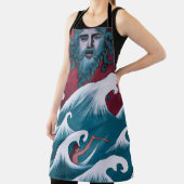 Crimson Neptune Ölgemälde Schürze (InSitu)