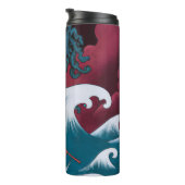 Crimson Neptune Ölgemälde Thermosbecher (Nach rechts gedreht)