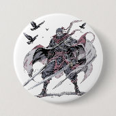Crimson Ninja Phone Case Button (Vorderseite)