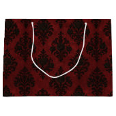 Crimson Nocturne Bloom Viktorianisch Große Geschenktüte (Vorderseite)