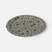 Crimson Nocturne Bloom Viktorianisch Pappteller (Schrägansicht)