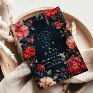 Crimson Noir Hochzeit  Save The Date