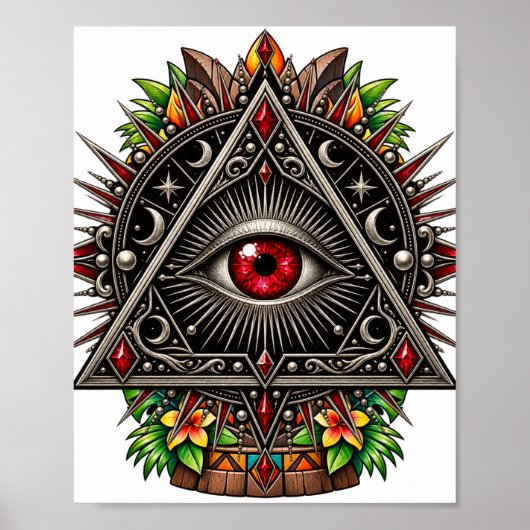 Crimson Obsidian Eye Poster (Vorne)