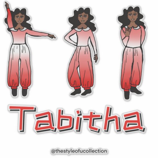 Crimson Ombre Dancer #1 Aufkleber (Vorderseite)