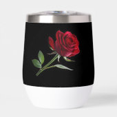 Crimson on Ebony: Die Single-Rote Rose, (Vorderseite)
