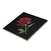 Crimson on Ebony: Die Single-Rote Rose, Fliese (Seite)