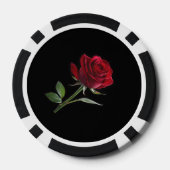 Crimson on Ebony: Die Single-Rote Rose, Pokerchips (Rückseite)