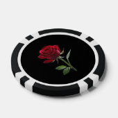 Crimson on Ebony: Die Single-Rote Rose, Pokerchips (Einzeln)