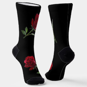 Crimson on Ebony: Die Single-Rote Rose, Socken