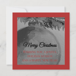 Crimson Ornament Christmas – Elegant Holiday Card Feiertagskarte