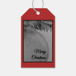 Crimson Ornament Weihnachten – Elegante Feiertage Geschenkanhänger