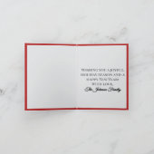 Crimson Ornament Weihnachten - Elegante Urlaubskar (Innenseite)