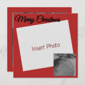 Crimson Ornament Weihnachten - Elegante Urlaubskar (Vorne/Hinten)