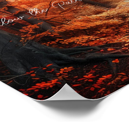 Crimson Pathway Poster (Ecke)