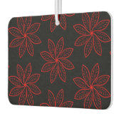 Crimson Pattern auf schwarz Autolufterfrischer (Links)