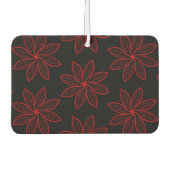 Crimson Pattern auf schwarz Autolufterfrischer (Vorderseite)