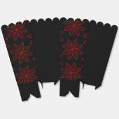 Crimson Pattern auf schwarz Geschenkschachtel (Ungeklappt)