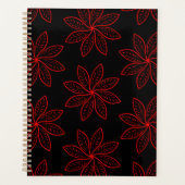 Crimson Pattern auf schwarz Planer (Vorderseite)