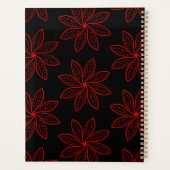 Crimson Pattern auf schwarz Planer (Rückseite)